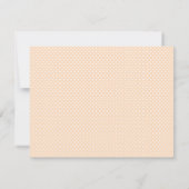 Cartes de notes Sandy Pale Peach et points blancs (Dos)