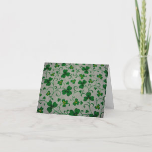Cartes de notes shamrocks