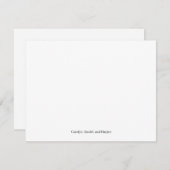 Cartes de notes simples et élégantes (Devant / Derrière)