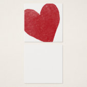 Cartes de notes simples, rouges, aquarelle 02 (Devant & derrière)