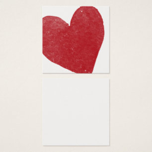 Cartes de notes simples, rouges, aquarelle 02