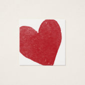 Cartes de notes simples, rouges, aquarelle 02 (Devant)