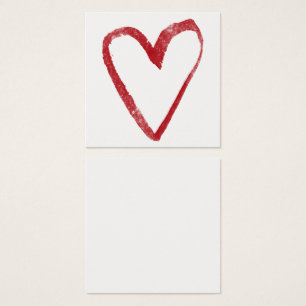 Cartes de notes simples, rouges, aquarelle Cartes