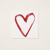 Cartes de notes simples, rouges, aquarelle Cartes  (Devant)