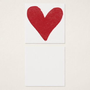 Cartes de notes simples, rouges, aquarelles 05