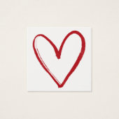 Cartes de notes simples, rouges, aquarelles Cartes (Devant)