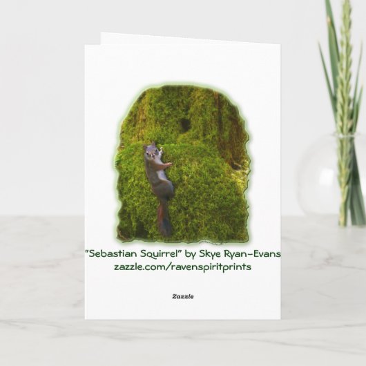 CARTES DE NOTES SQUIRREL SEBASTIEN (Dos)