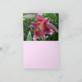 Cartes de notes Stargazer Pink Oriental Lilies (Intérieur)