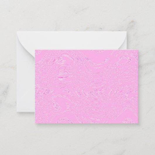 Cartes de notes sur la glace rose (Devant)