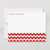 Cartes de notes tendance Chevron (Devant)
