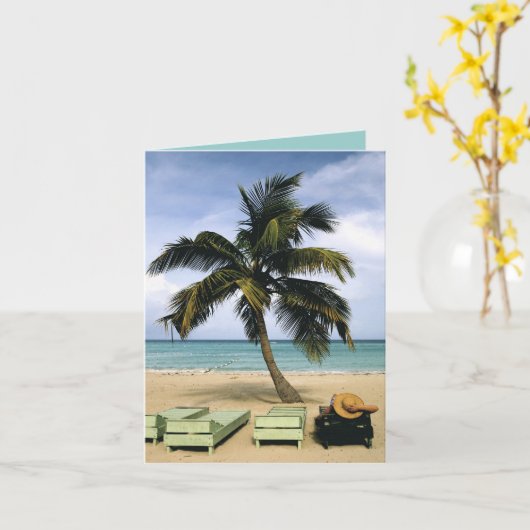 Cartes de notes Tropical Palm Tree (Fleur jaune)