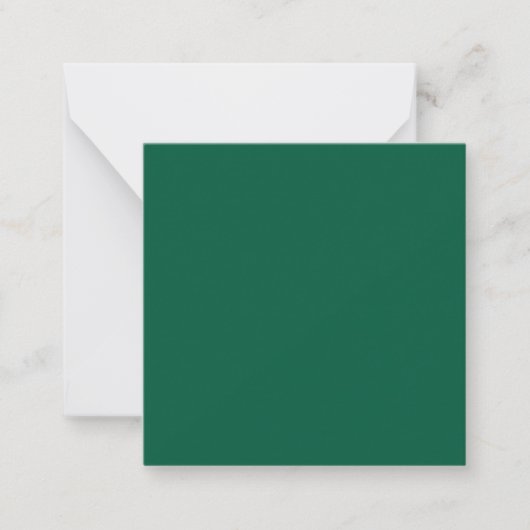 Cartes de notes vert foncé riche (Devant)