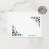 Cartes de notes vertes (Devant/Arrière en situation)