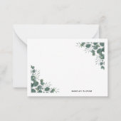 Cartes de notes vertes (Devant)