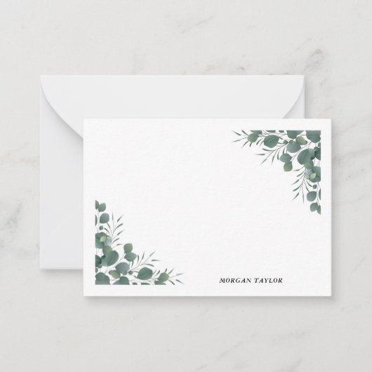 Cartes de notes vertes (Devant)