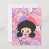 Cartes de notes vierges Bloom Kitty | Personnalisé (Dos)