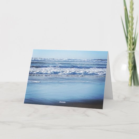 Cartes de notes vierges des vagues écrasantes (Dos)