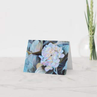 Cartes de notes vierges d'impression Hydrangea