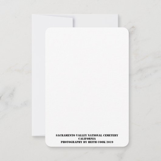 Cartes de notes vierges du thème militaire (Dos)