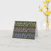 Cartes de notes vierges en vert fleuri (Fleur jaune)