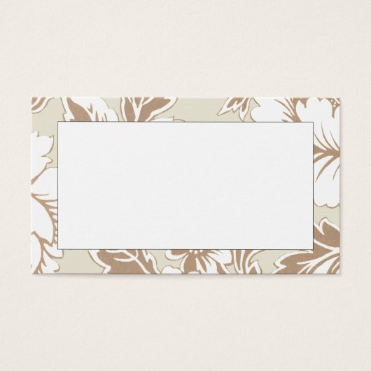 Cartes de notes vierges grand format à motif flora (Devant)
