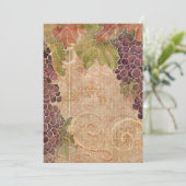 Cartes de notes vierges vierges de raisin vieilli (Debout devant)