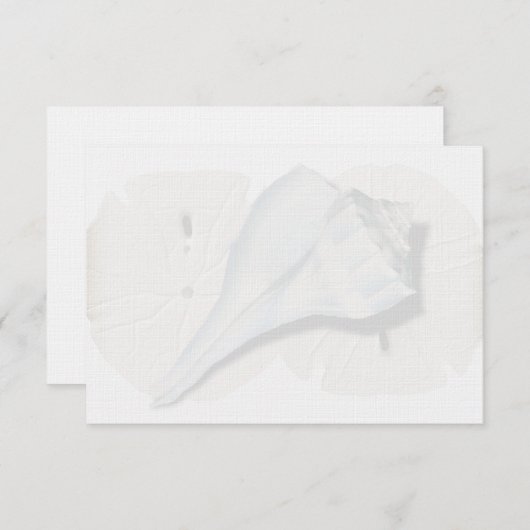 Cartes de notes vierges Whelk Shell (Devant / Derrière)