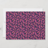 Cartes de notes violettes d'automne (Dos)