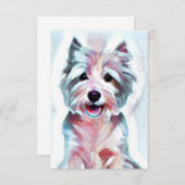 Cartes de notes Westie (Devant / Derrière)