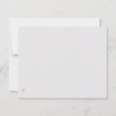 Cartes de notification de cérémonie civile de mari (Dos)