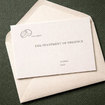 Cartes de notification de cérémonie civile de mari
