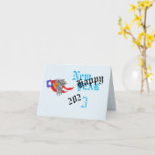 Cartes de Nouvel An : Bonne Nouvelle Année 2023 (Fleur jaune)