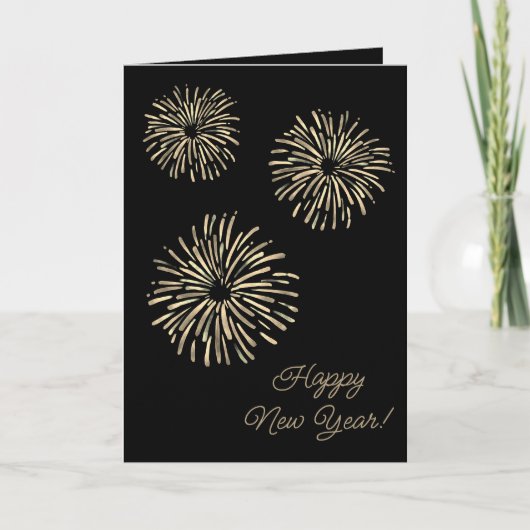 Cartes de Nouvel An pour Fireworks (Devant)