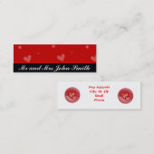 Cartes de nouvelle adresse de mariage (Devant / Derrière)