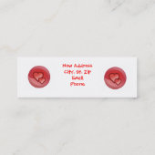 Cartes de nouvelle adresse de mariage (Dos)