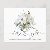 Cartes de Nuit de Date de Lancement de Mariage de (Devant)