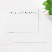 Cartes de nuit pour Wedding showers (Bureau)