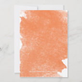 CARTES DE NUMÉRO DE TABLE À L'AQUARELLE ORANGE ÉLÉ (Dos)