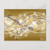 Cartes de Numéro de Table Blanc Or (Dos)