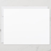 Cartes de numéro de table de bibliothèque personna (Dos)