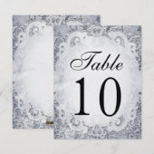 Cartes de numéro de table de conte de fées ornées (Devant / Derrière)