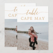 Cartes de Numéro de Table de Mariage à Thème de Vo (Devant / Derrière)