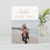 Cartes de Numéro de Table de Mariage à Thème de Vo (Debout devant)