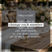 Cartes de numéro de table de mariage modernes noir