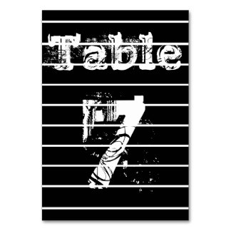 Cartes de numéro de table de mariage personnalisée