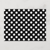 Cartes de numéro de table de points Polka noir et (Dos)