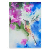 Cartes de Numéro de Table du Mariage des colibris (Dos)