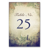 Cartes de numéro de table du Mariage Rustic WOODLA (Dos)