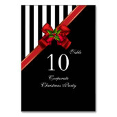 Cartes de numéro de table Fête de Noël de Noël d'e (Dos)