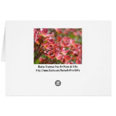 Cartes de Numéro de Table Fleurs Roses Fêtes de Pr (Dos Horizontal)